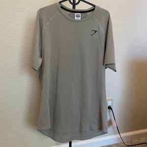 Coffee colored Gymshark brand short sleeve tee size XL